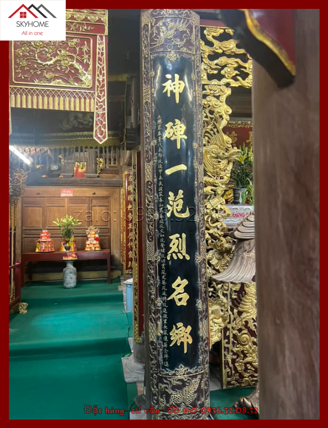 Câu đối thờ chữ Tướng sử lục triều- Thần bi nhất phạm liệt